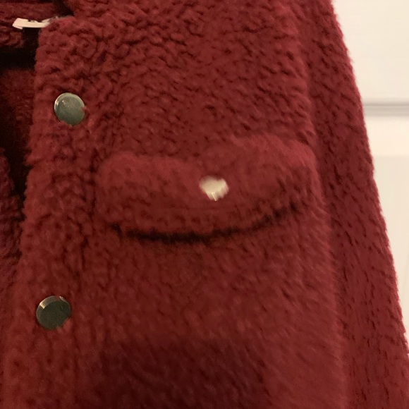 Fuzzy faux sherpa trucker jacket - Picture 4 of 5